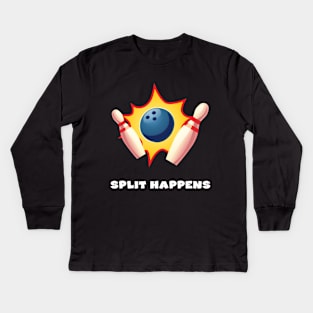 Split Happens Kids Long Sleeve T-Shirt